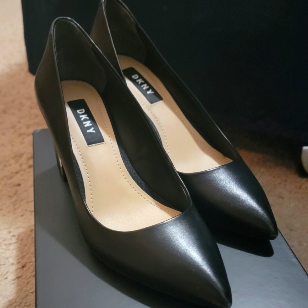 DKNY Black Block Heels